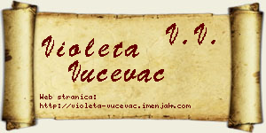 Violeta Vučevac vizit kartica
